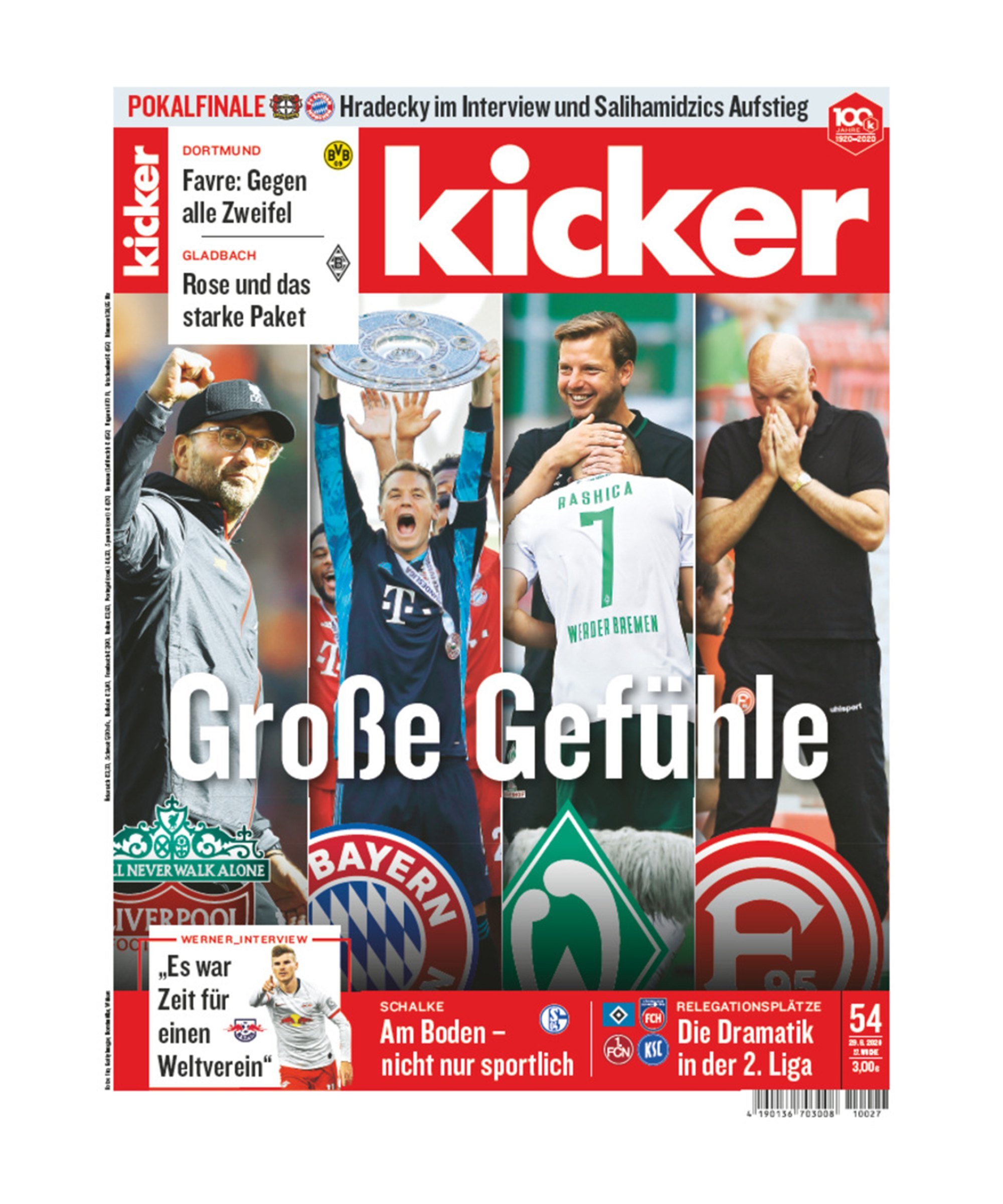 kicker Ausgabe 054/2020 vom 29.06.2020 Merchandising Zeitschriften