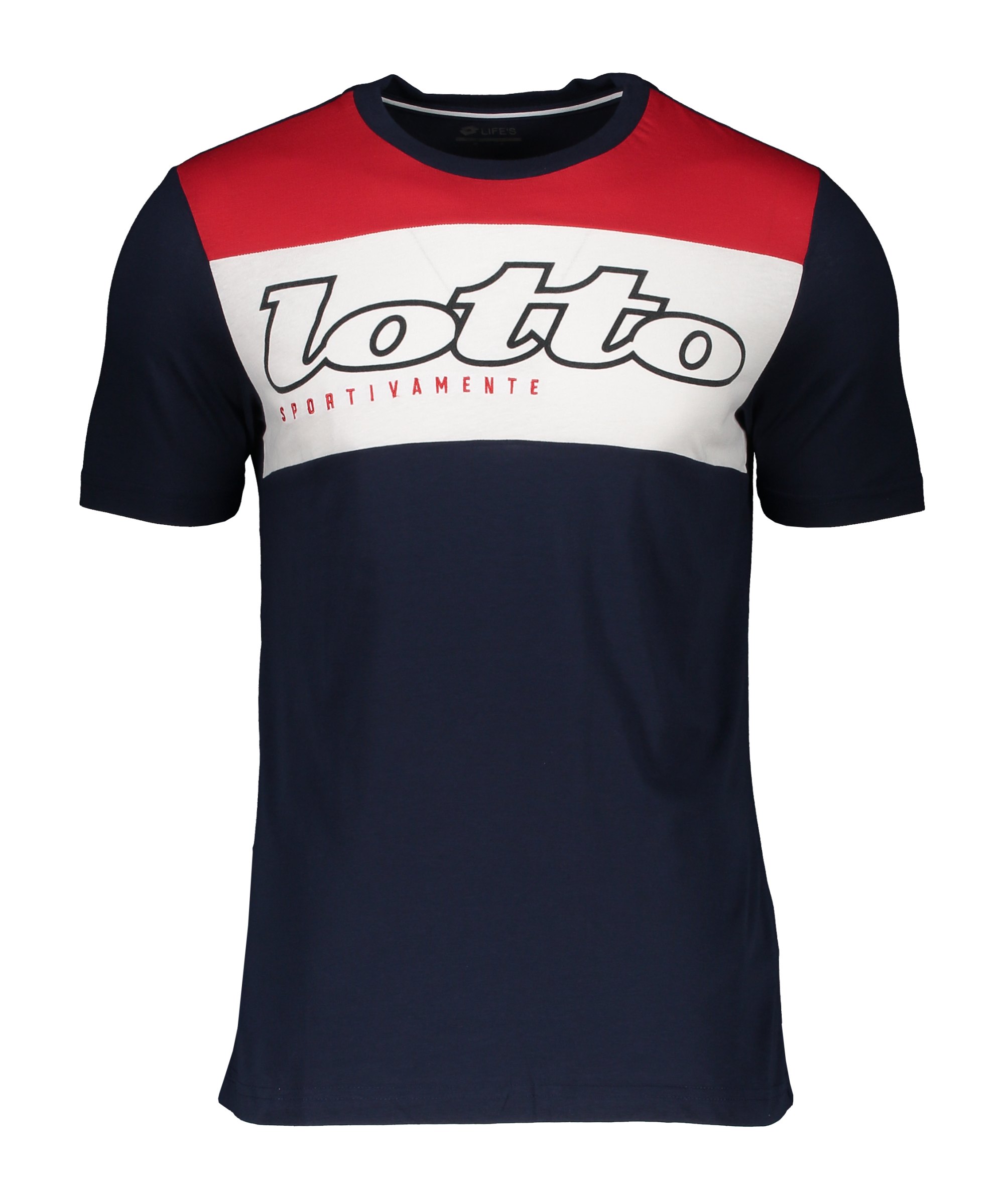 Lotto Athletica Gold T-Shirt Blau Rot F1ZM