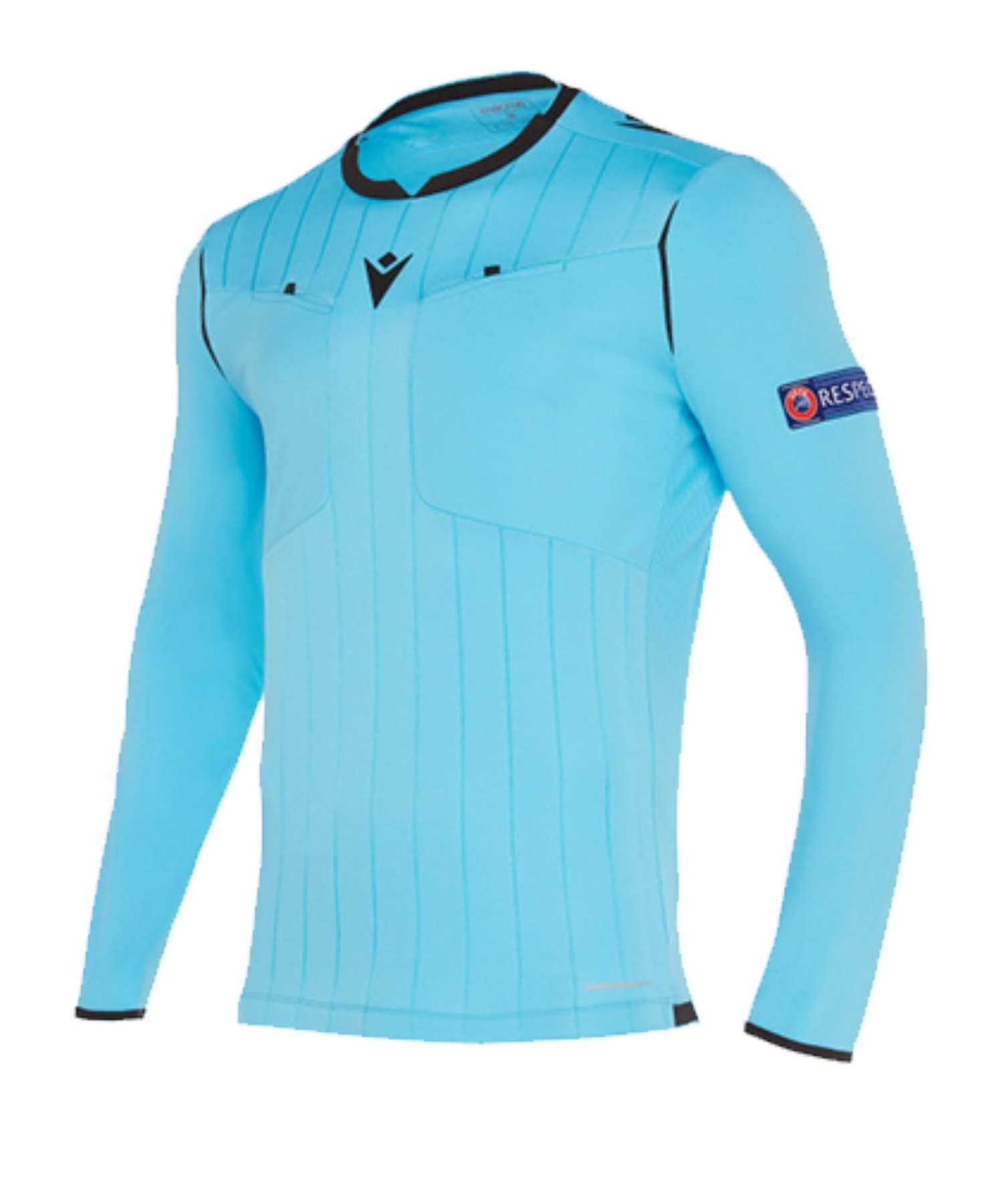 Macron UEFA Schiedsrichtertrikot langarm Neon Blau Adidas UCL Referee Schiedsrichtershorts blau ab 19,72