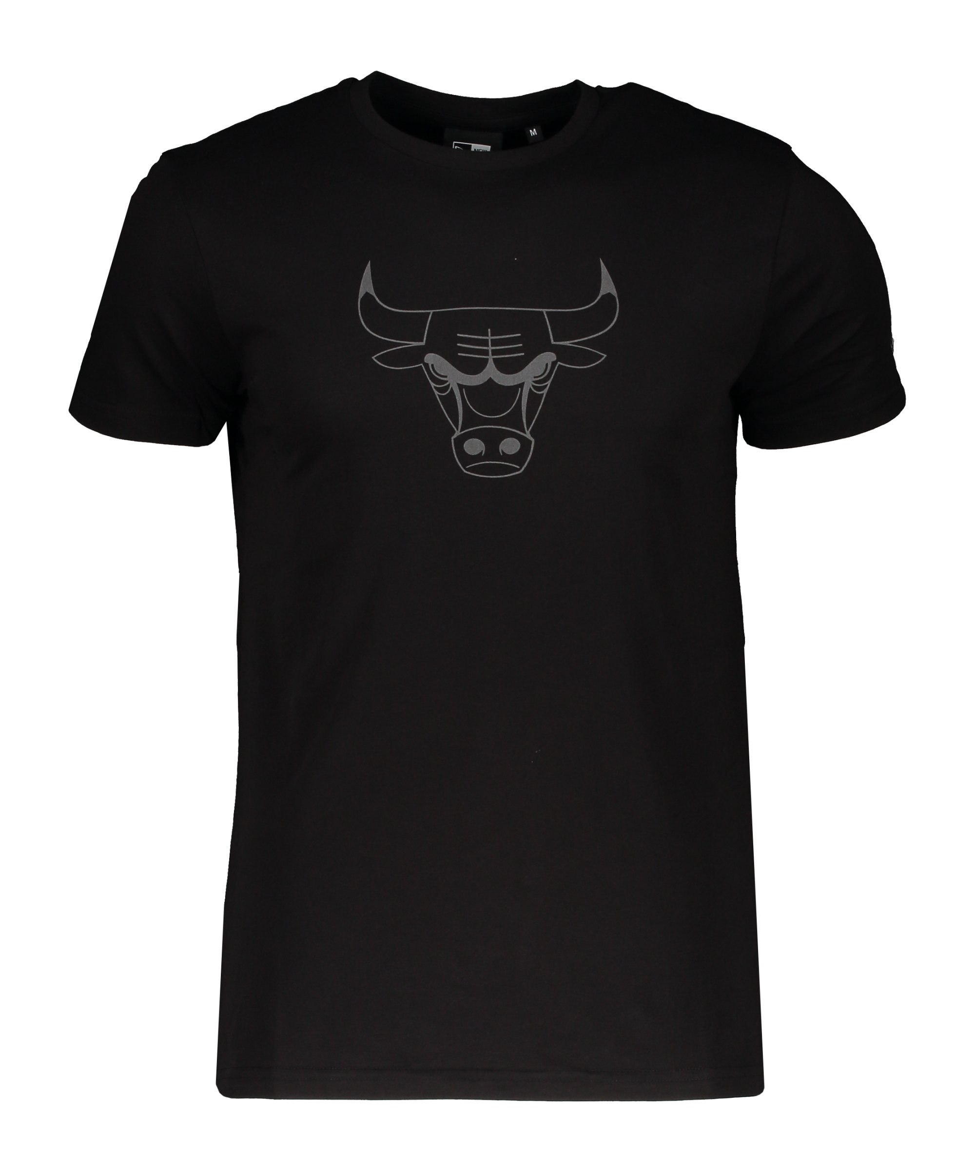New Era Chicago Bulls Reflective Print T-Shirt BLK