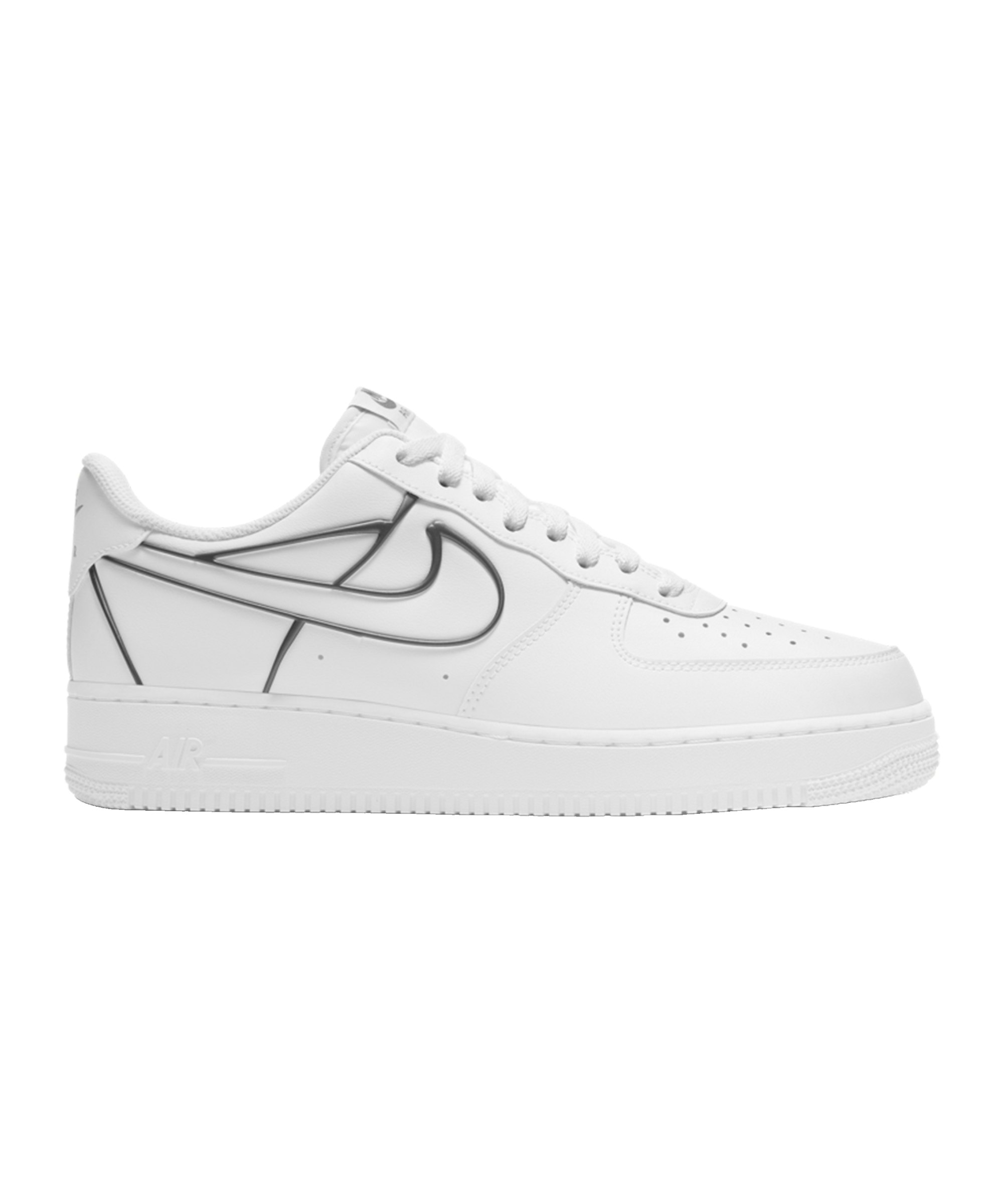 Nike Air Force 1 Weiss Schwarz F100 Lifestyle Freizeitschuh