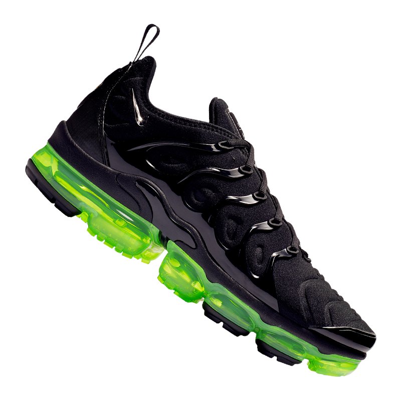 Nike Air VaporMax Plus Sneaker Schwarz Grün F015 Nike Air VaporMax Plus Sneaker Schwarz Grün F015