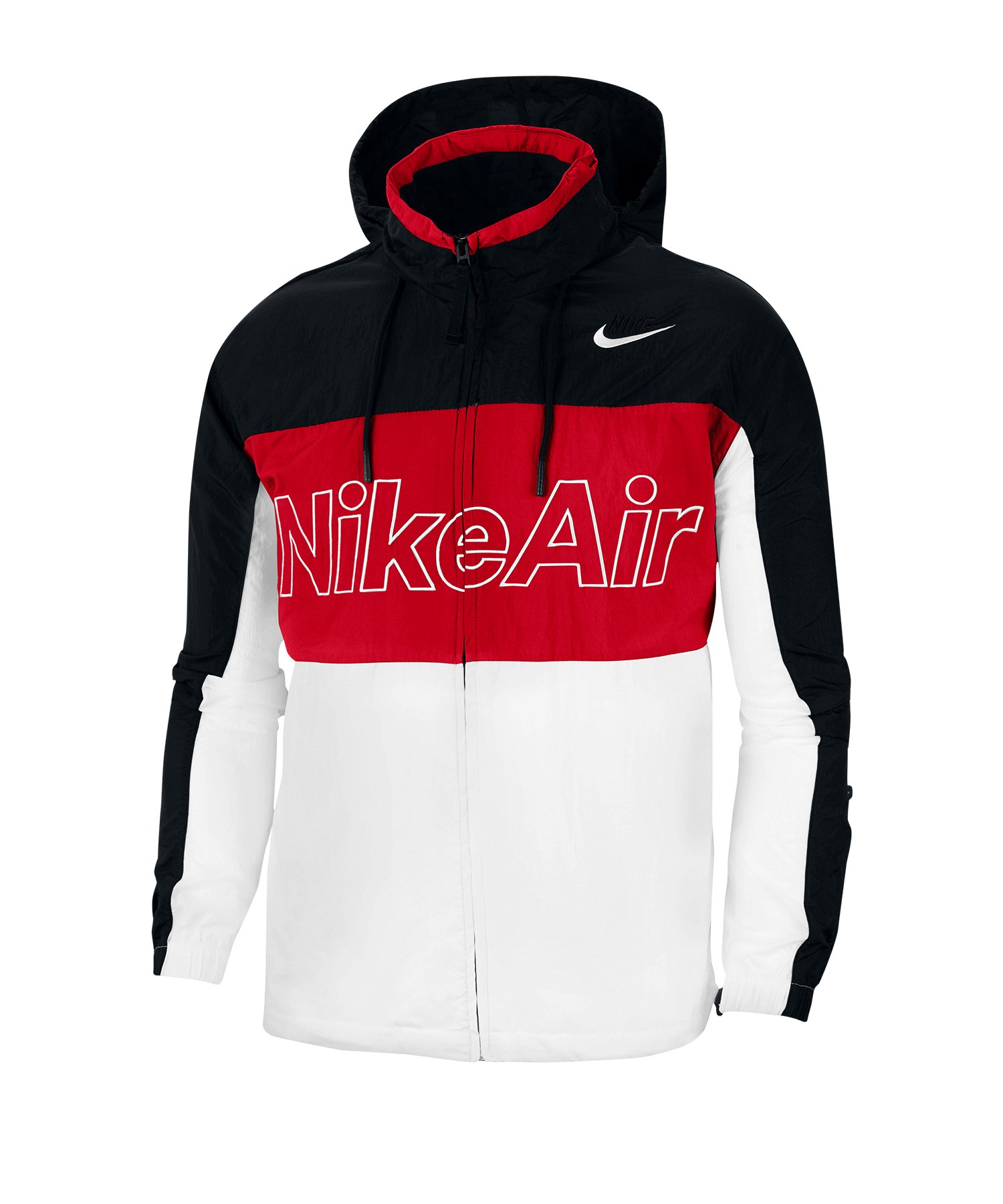 nike air woven jacket red