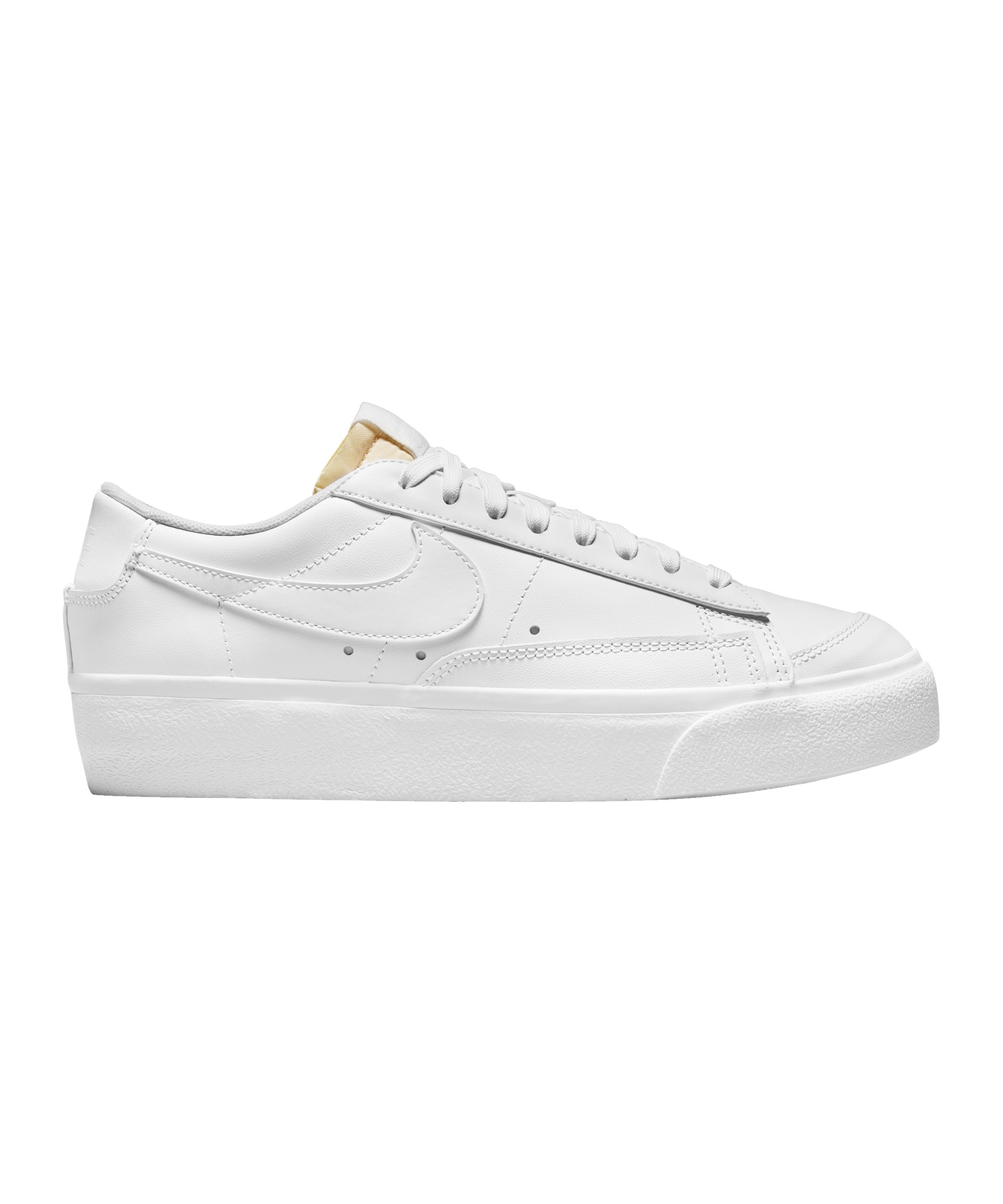 Nike Blazer Low Platform Damen Weiss Gelb F100