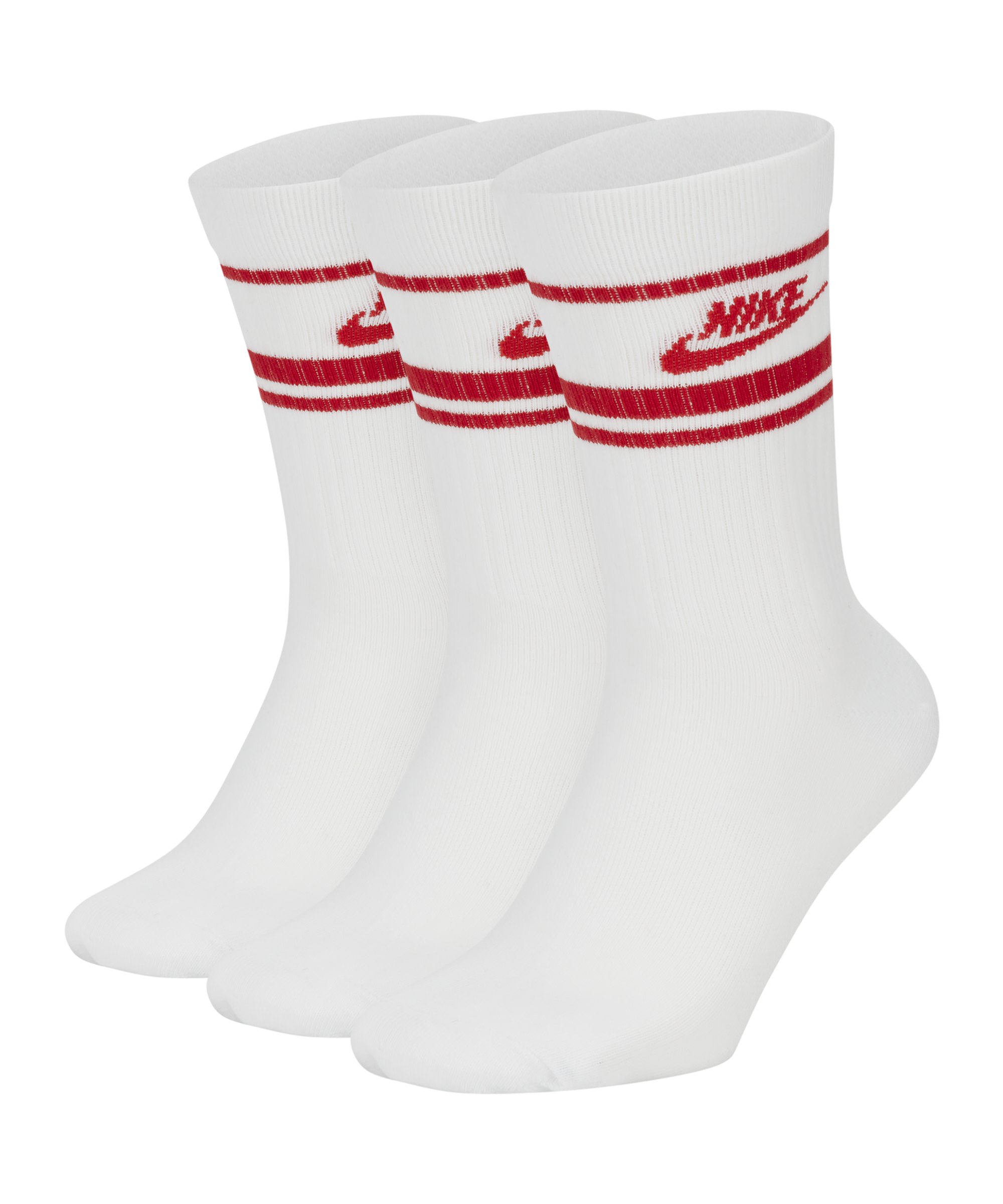 Nike Essential Socks Socken Weiss Rot F102