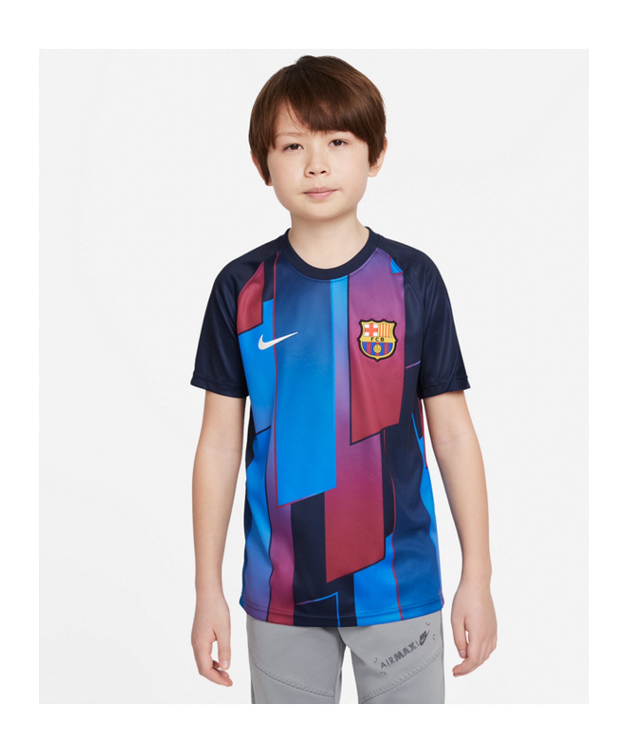 Nike Fc Barcelona Prematch Shirt 2021 2022 Kids F452 Fan Shop Replica