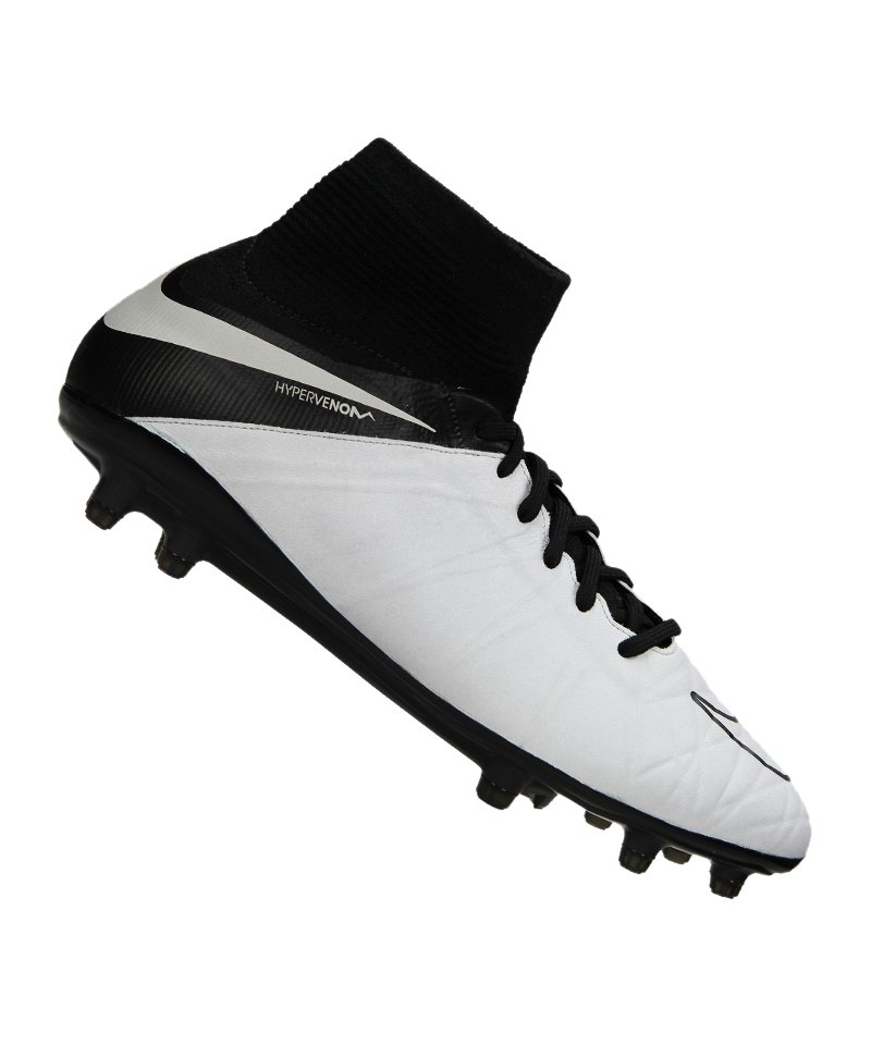 Nike Hypervenom Phantom II Leder FG Weiss F001 Nike Hypervenom Phantom II Leder FG Weiss F001