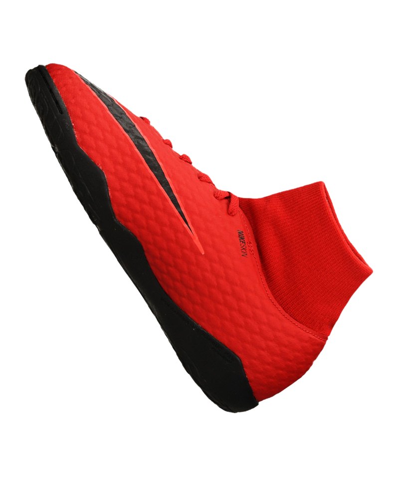 Nike Jr Hypervenom Phelon III DF IC Kinder Hallenschuhe 917774 616 rot Nike Jr Hypervenom Phelon III DF IC Kinder Hallenschuhe 917774 616 rot