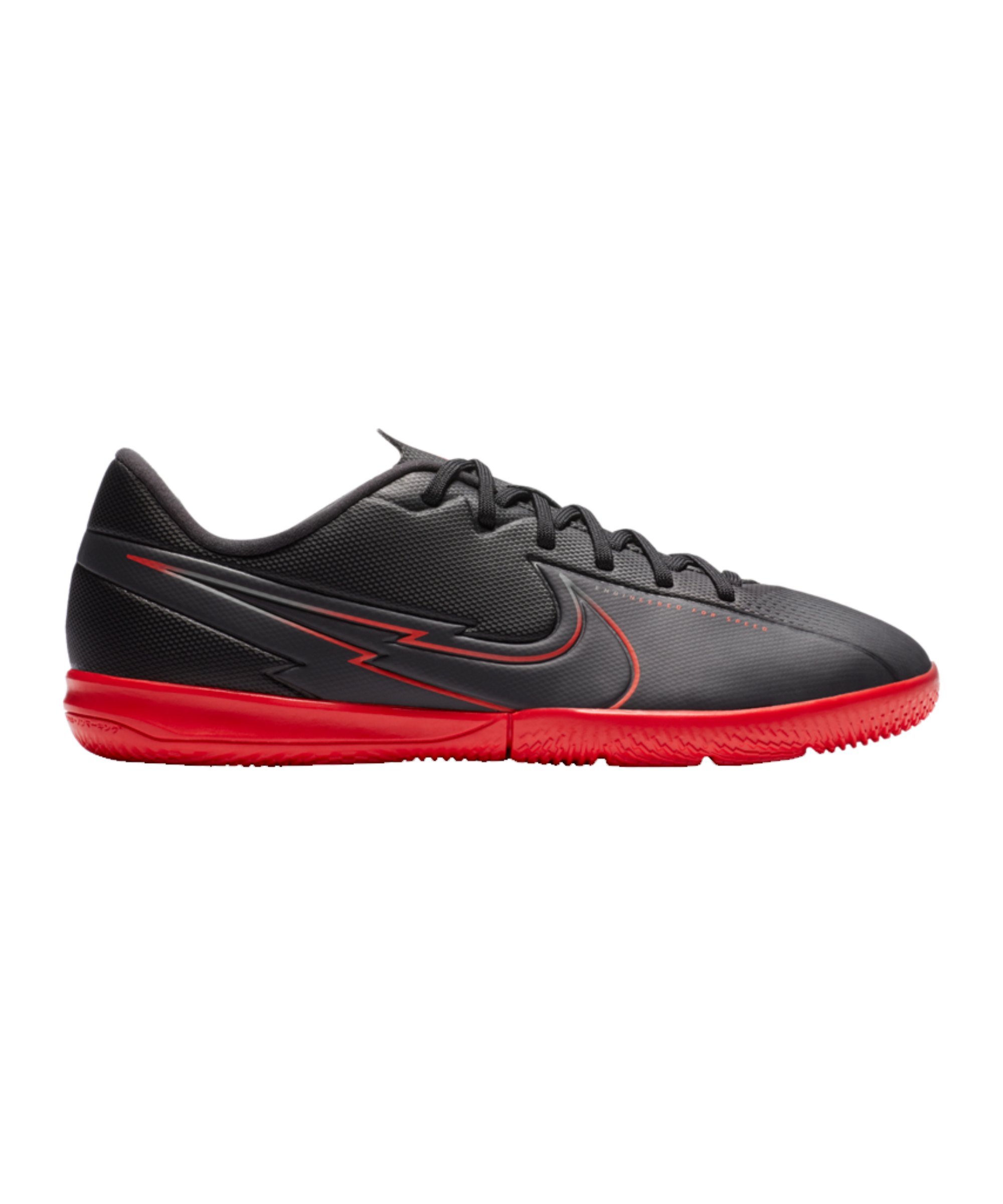 Nike Jr Mercurial Vapor XIII Black X Chile Red Academy IC Kids Schwarz F060