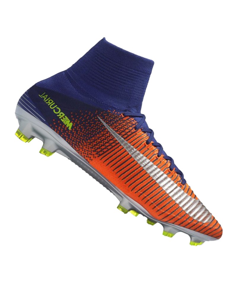 F408SockenschuhFussball Mercurial Nike Superfly V FG Blau ED29HIW