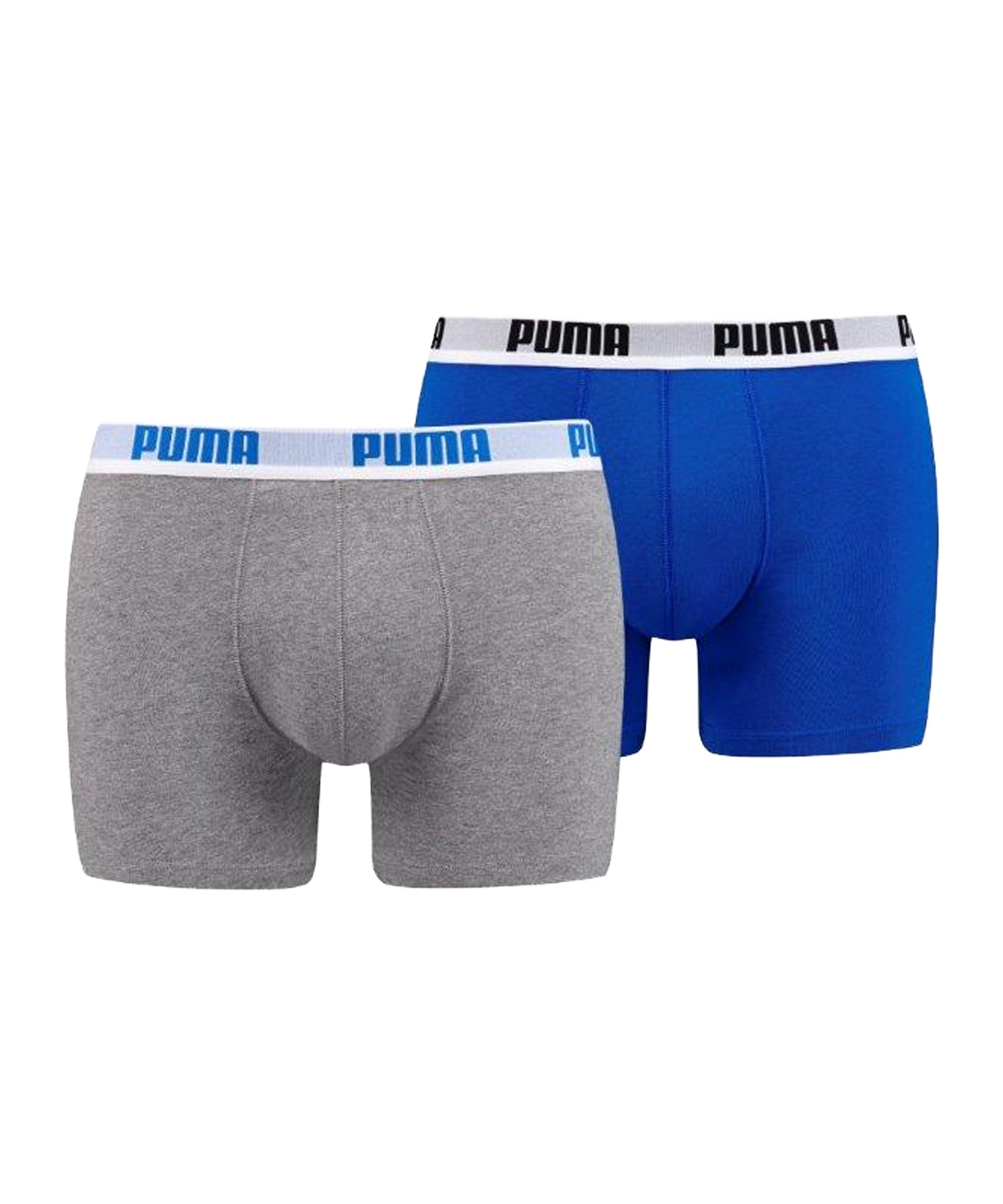 PUMA Basic Boxer 2er Pack Mens Blau Grau F417