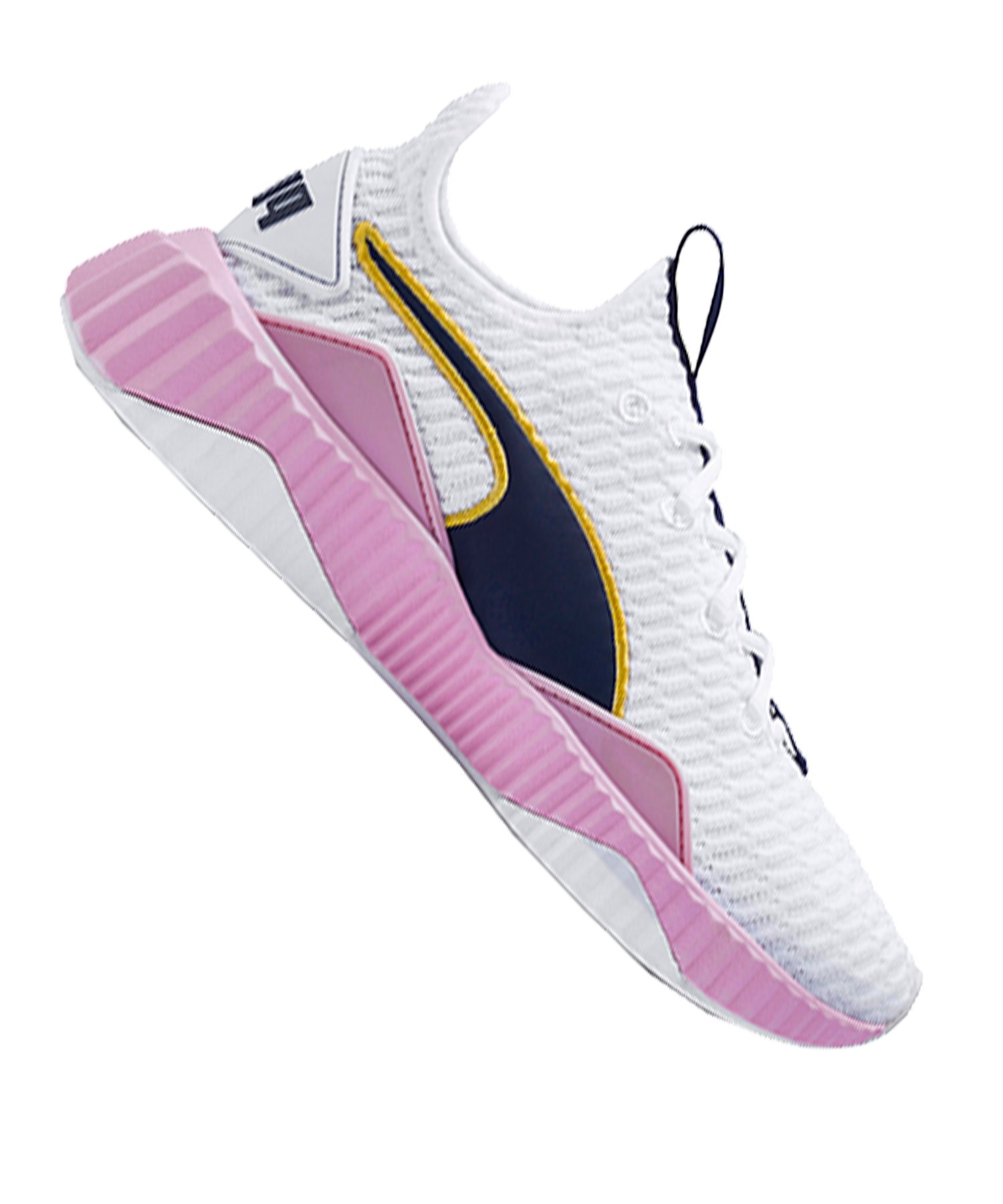 PUMA Defy Sneaker Damen Weiss Pink F15 PUMA Defy Sneaker Damen Weiss Pink F15