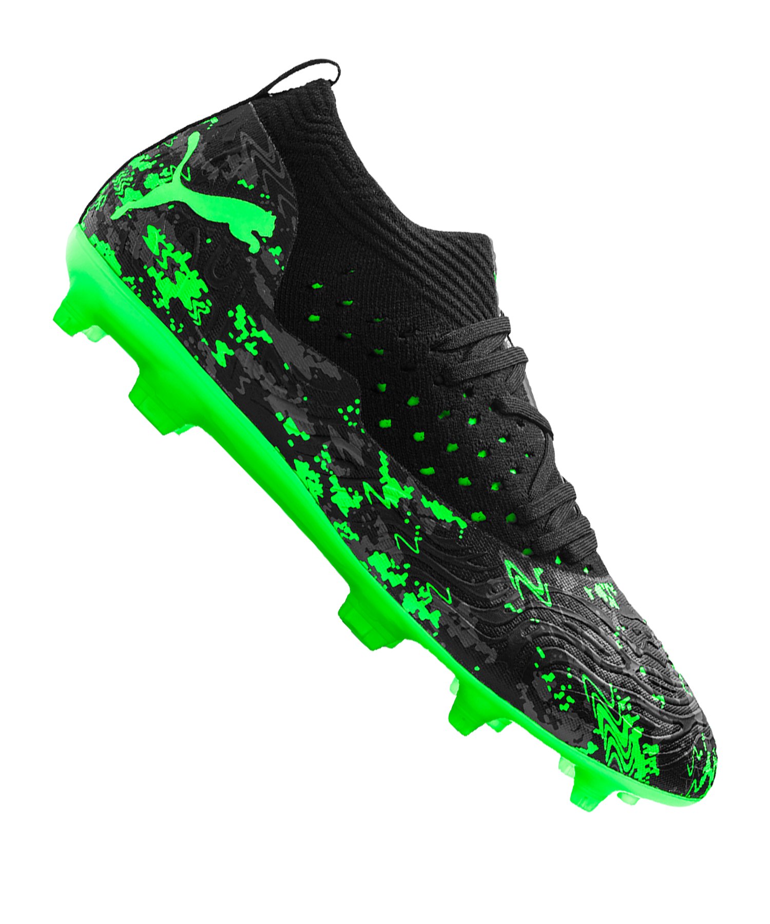 PUMA FUTURE 19.2 NETFIT FGAG Schwarz Grün F03 PUMA FUTURE 19.2 NETFIT FGAG Schwarz Grün F03