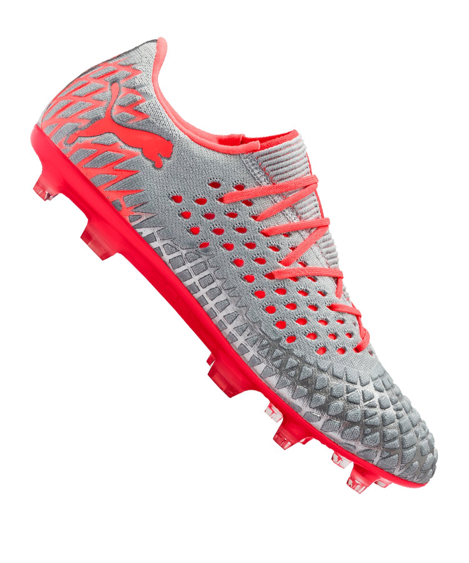 PUMA FUTURE Anthem 4.1 NETFIT Low FG/AG Grau Rot F01 PUMA FUTURE Anthem 4.1 NETFIT Low FG/AG Grau Rot F01