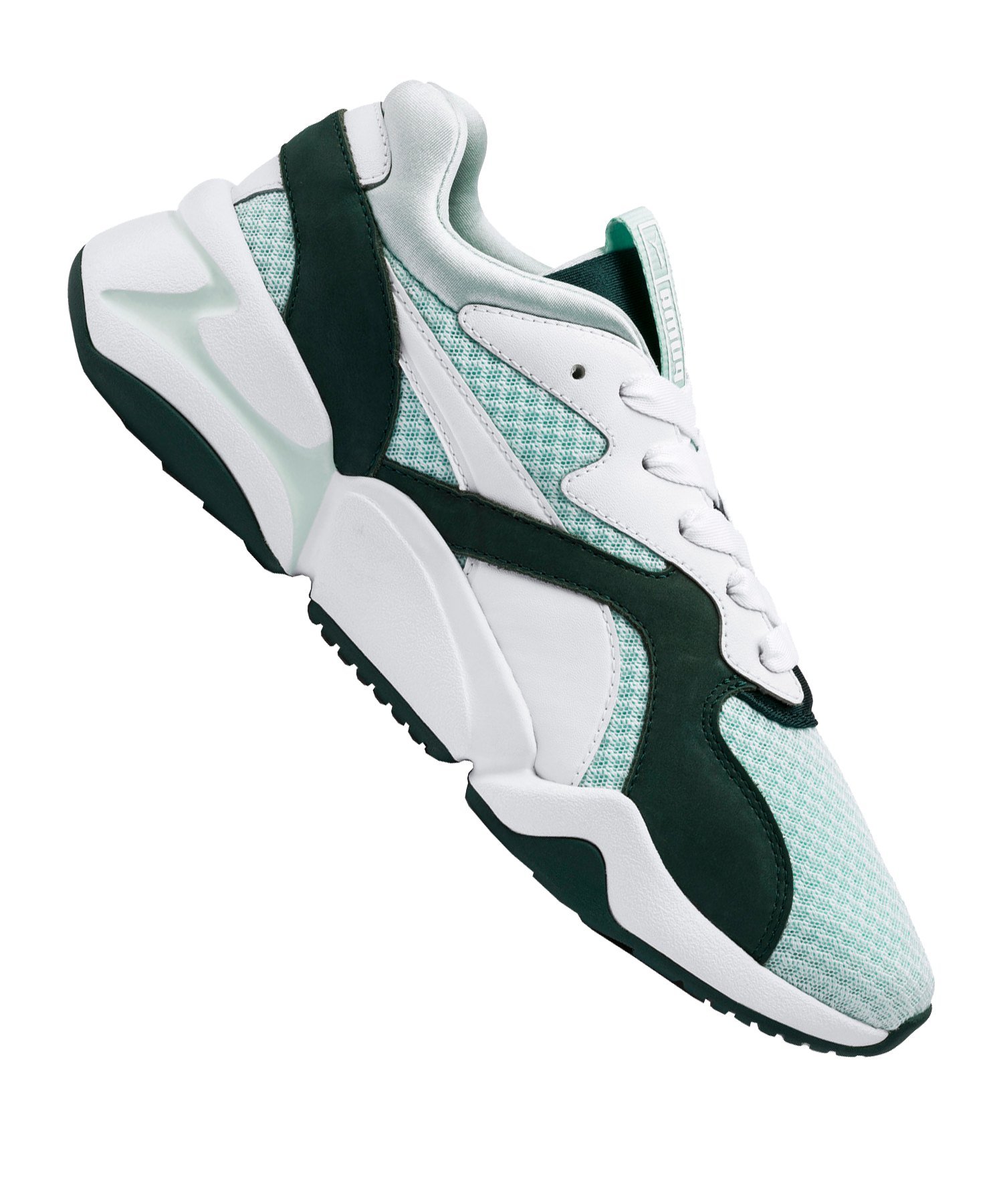 PUMA Nova 90s Sneaker Damen Weiss Grün F02 PUMA Nova 90s Sneaker Damen Weiss Grün F02