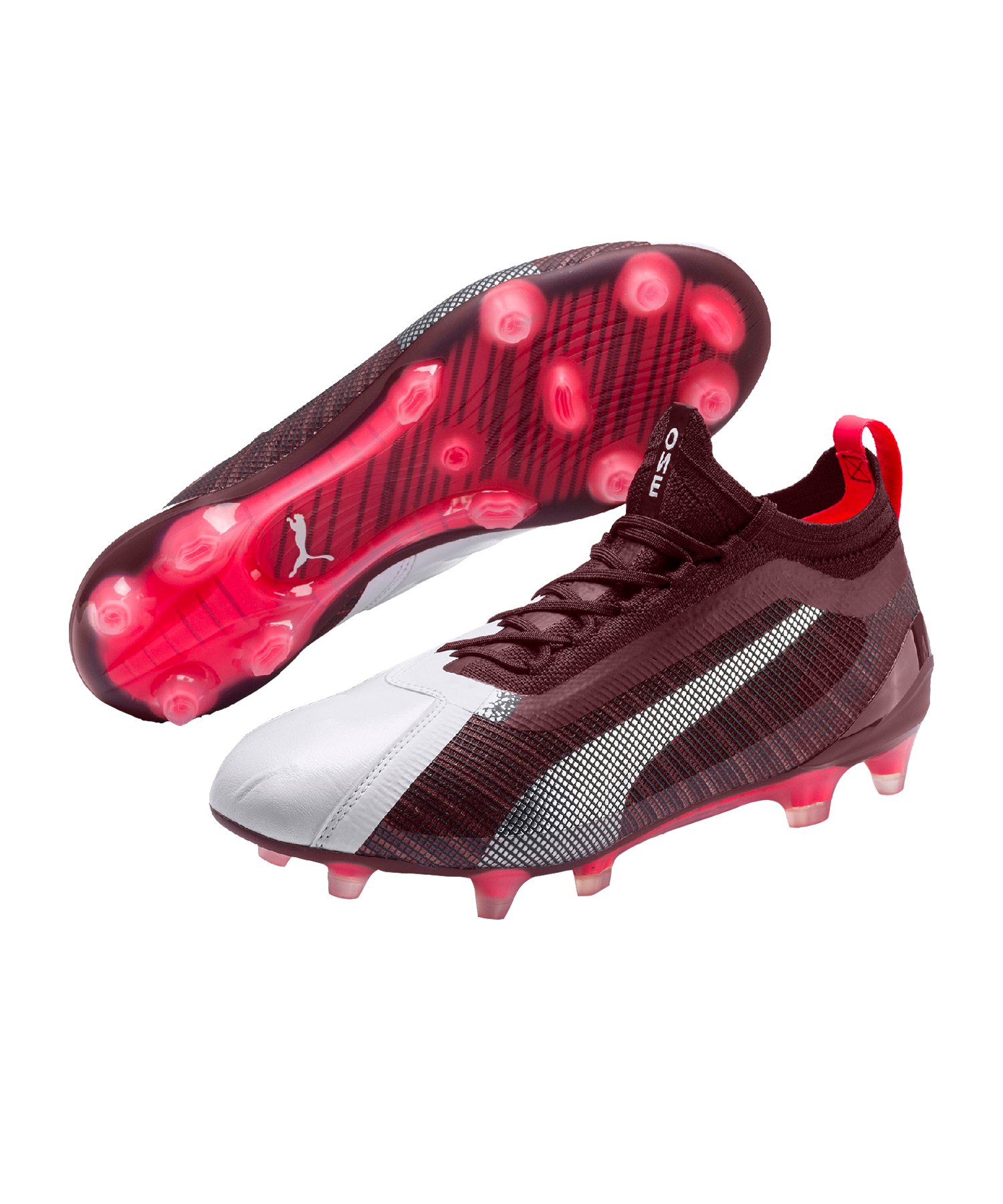 PUMA ONE 5.1 FG/AG Damen Rot Silber F01 PUMA ONE 5.1 FG/AG Damen Rot Silber F01