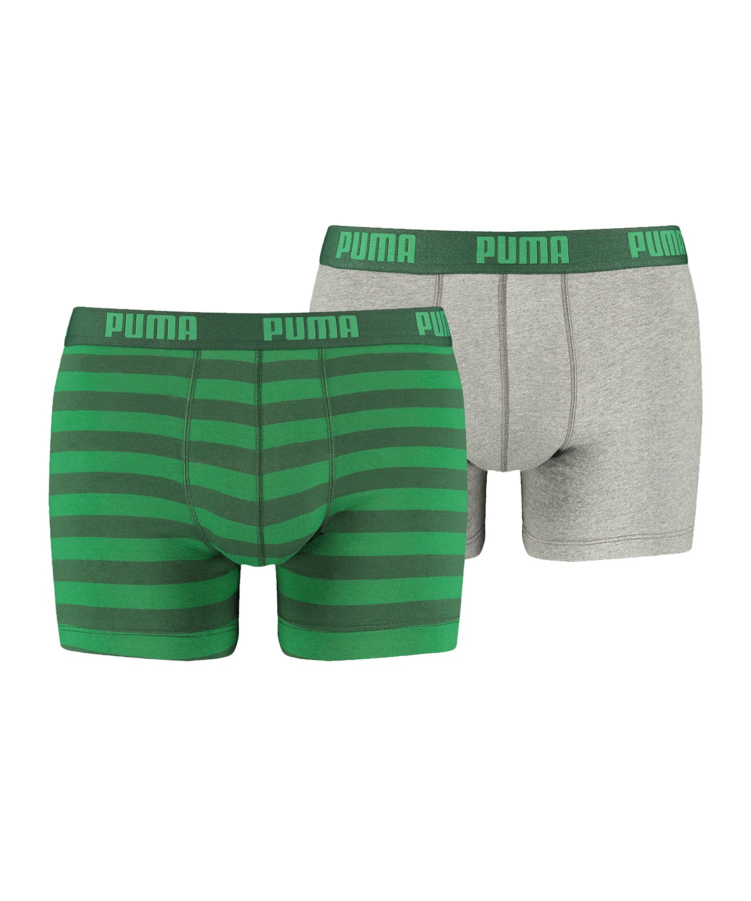 PUMA Stripe Boxer 2er Pack Mens Grün F327