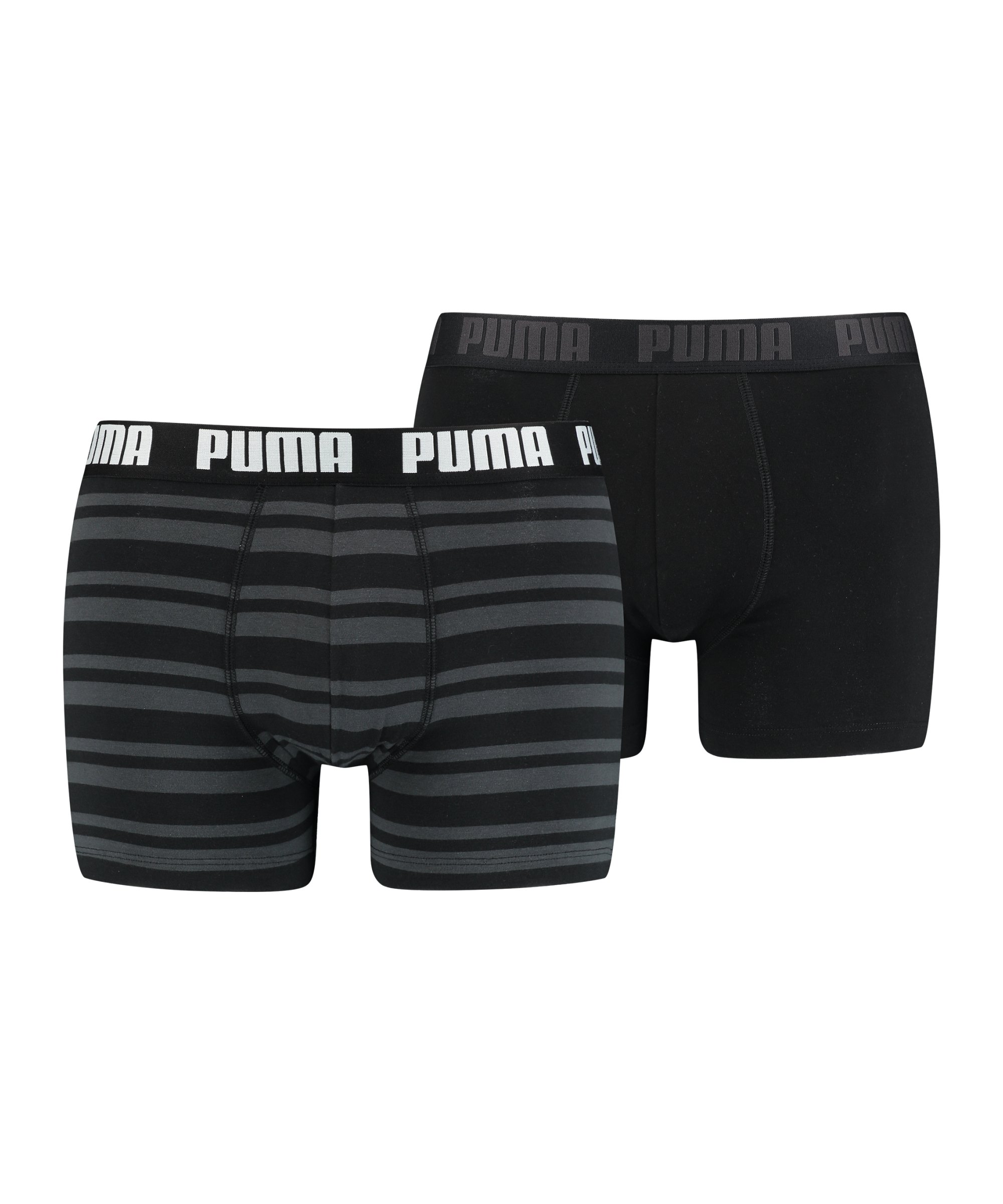 PUMA Heritage Stripe Boxer 2er Pack Schwarz F200