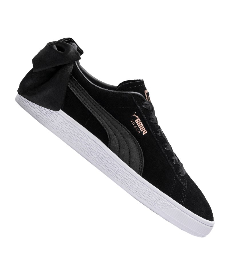 PUMA Suede Bow Sneaker Damen Schwarz F04 PUMA Suede Bow Sneaker Damen Schwarz F04
