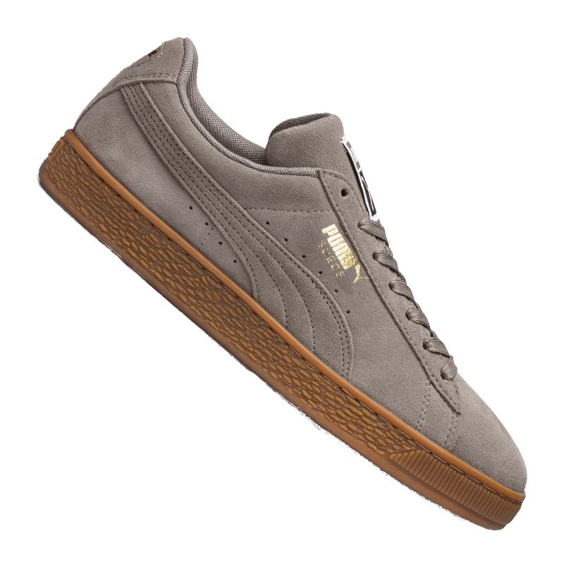PUMA Suede Classic Sneaker Grau Gold F47 PUMA Suede Classic Sneaker Grau Gold F47