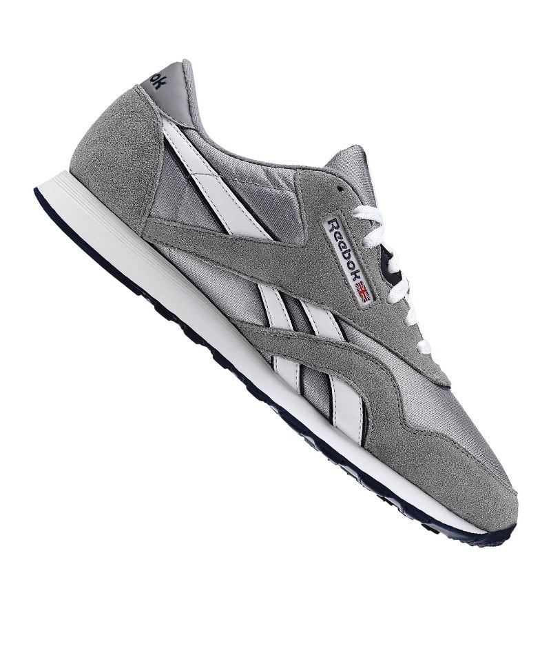 Reebok Classic Leather Nylon Sneaker Grau Weiss | Lifestyle Herbst Winter 2017 Reebok Black Reebok Classic Leather