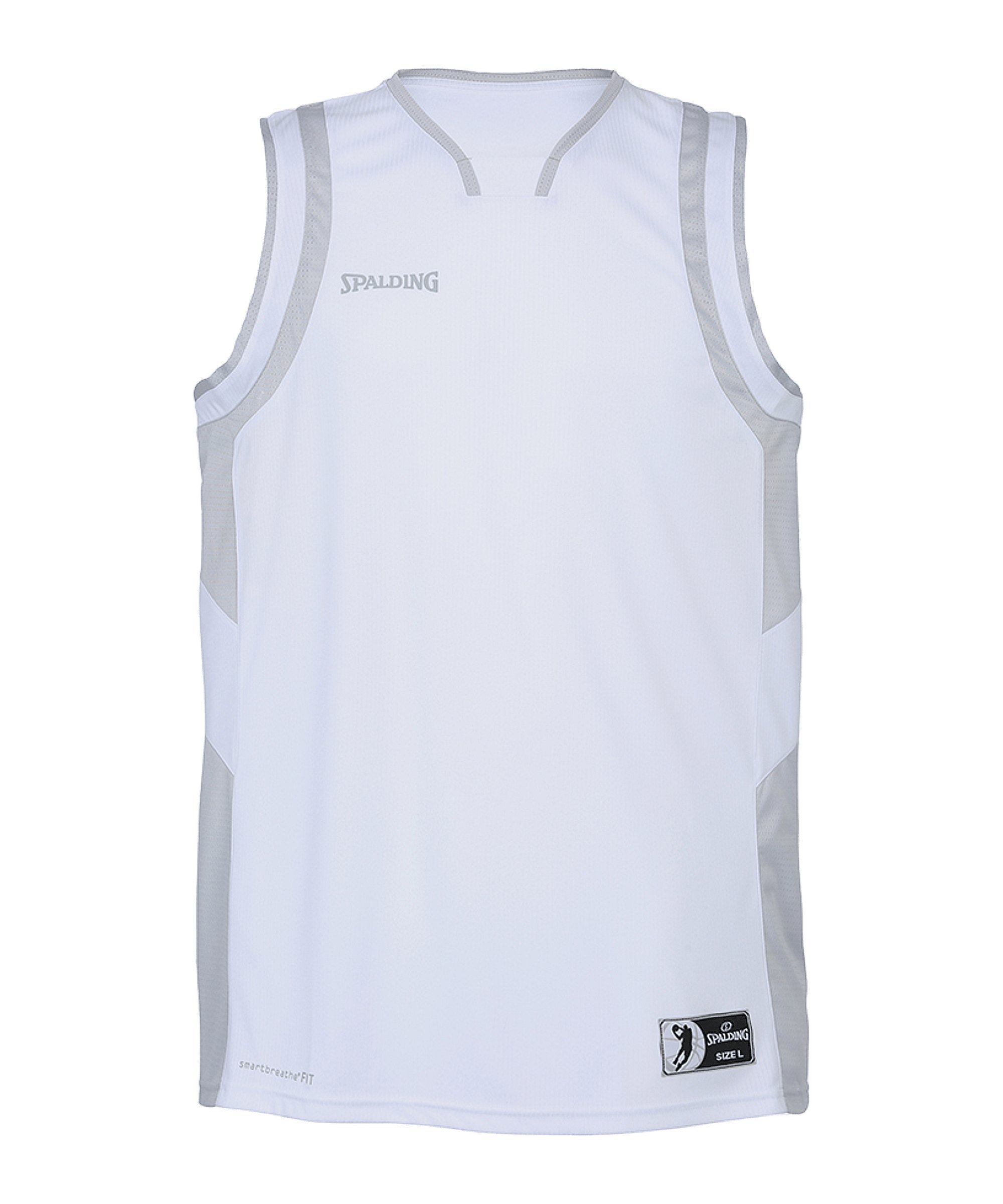 Spalding All Star Tank Top Weiss Silber F01