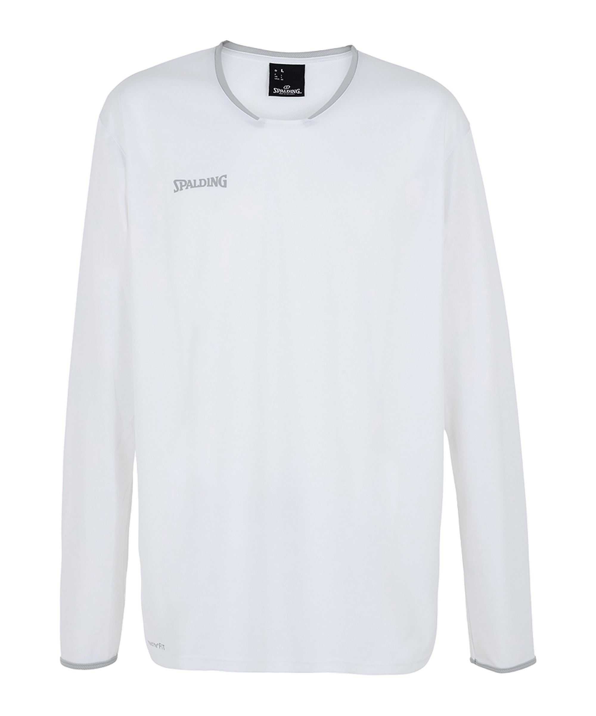 Spalding Move Shooting Shirt Weiss Silber F02