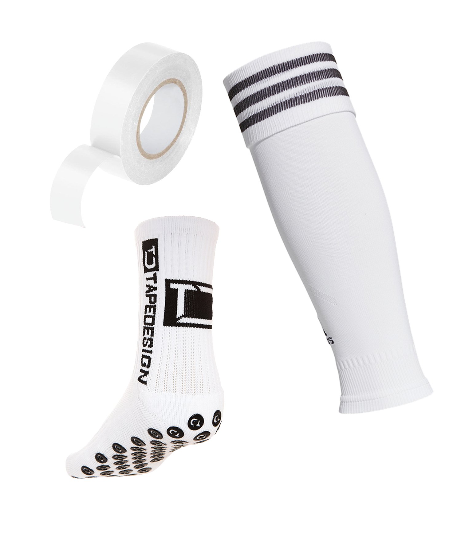 Tapedesign & adidas Stutzenset Weiss Tapedesign & adidas Stutzenset Weiss