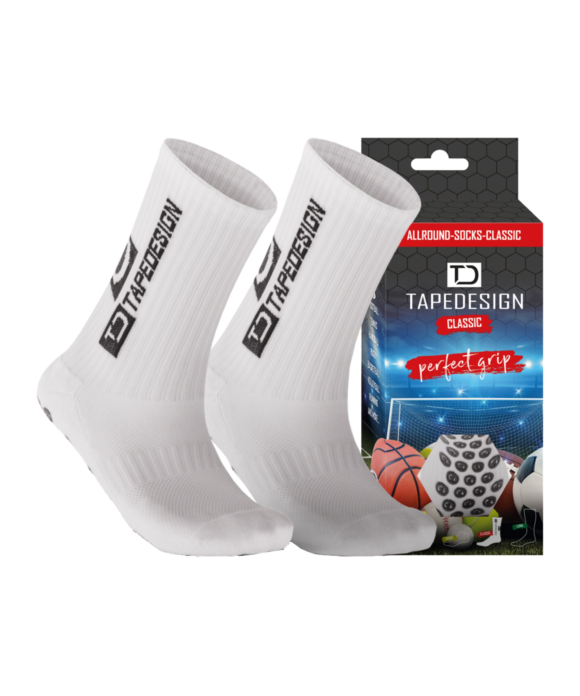 Tapedesign & adidas Stutzenset Weiss Tapedesign & adidas Stutzenset Weiss