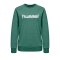 Hummel Cotton Logo Sweatshirt Damen Grün F6140 - Gruen