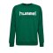 Hummel Cotton Logo Sweatshirt Kids Grün F6140 - Gruen