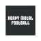 11teamsports ”Heavy Metal Football” T-Shirt Schwarz - schwarz