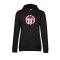 11teamsports Logo Hoody Damen Schwarz - schwarz