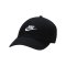 Academy Club Unstructured Futura Wash Cap Schwarz F011 - schwarz