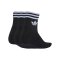 adidas Originals 3 Stripes Ankle 3er Pack Socken Schwarz - schwarz