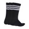 adidas 3 Stripes Crew 3er Pack Socken Schwarz - schwarz