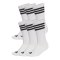 adidas 3 Stripes Crew 6er Pack Socken Weiß - weiss