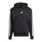 adidas 3 Stripes Hoody Schwarz - schwarz
