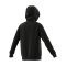 adidas 3 Stripes Kapuzenjacke Kids Schwarz Weiss - schwarz