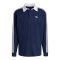 adidas 3 Stripes Longsleeve Polo Blau - blau