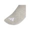 adidas 3 Stripes Mid Cut 3er Pack Socken Grau - grau