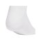 adidas 3 Stripes Mid Cut 3er Pack Socken Weiß - weiss