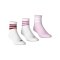 adidas 3 Stripes Mid Cut 3er Pack Socken Weiß - weiss