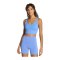 adidas 3 Stripes Studio All Me Sport-BH Damen Blau - blau