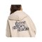 adidas 3 Stripes Studio Hoody Damen Beige - beige
