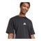 adidas 3 Stripes T-Shirt Schwarz - schwarz
