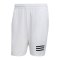 adidas 3 Stripes Tennis Short Weiss Schwarz - weiss