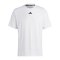 adidas 3Bar T-Shirt Weiss Gelb Orange - weiss
