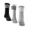 adidas 3S Cush Crew 3er Pack Socken Grau Weiss - grau