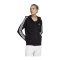 adidas 3S Kapuzenjacke Damen Schwarz Weiss - schwarz